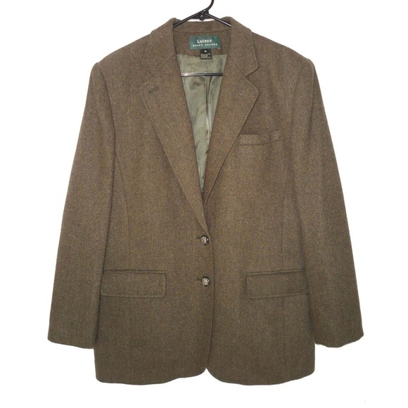 Ralph Lauren Jackets & Blazers - Ralph Lauren 14 Horse Buttons Wool Blazer Olive